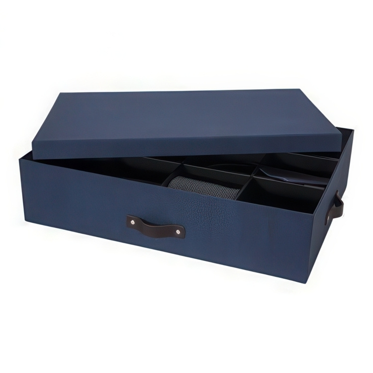 Förvaringslåda, BIGSO JAKOB CANVAS, 31 x 43 x H 10,5 cm, Blå i gruppen Förvaring / Förråd- och garageförvaring hos SmartaSaker.se (40830)