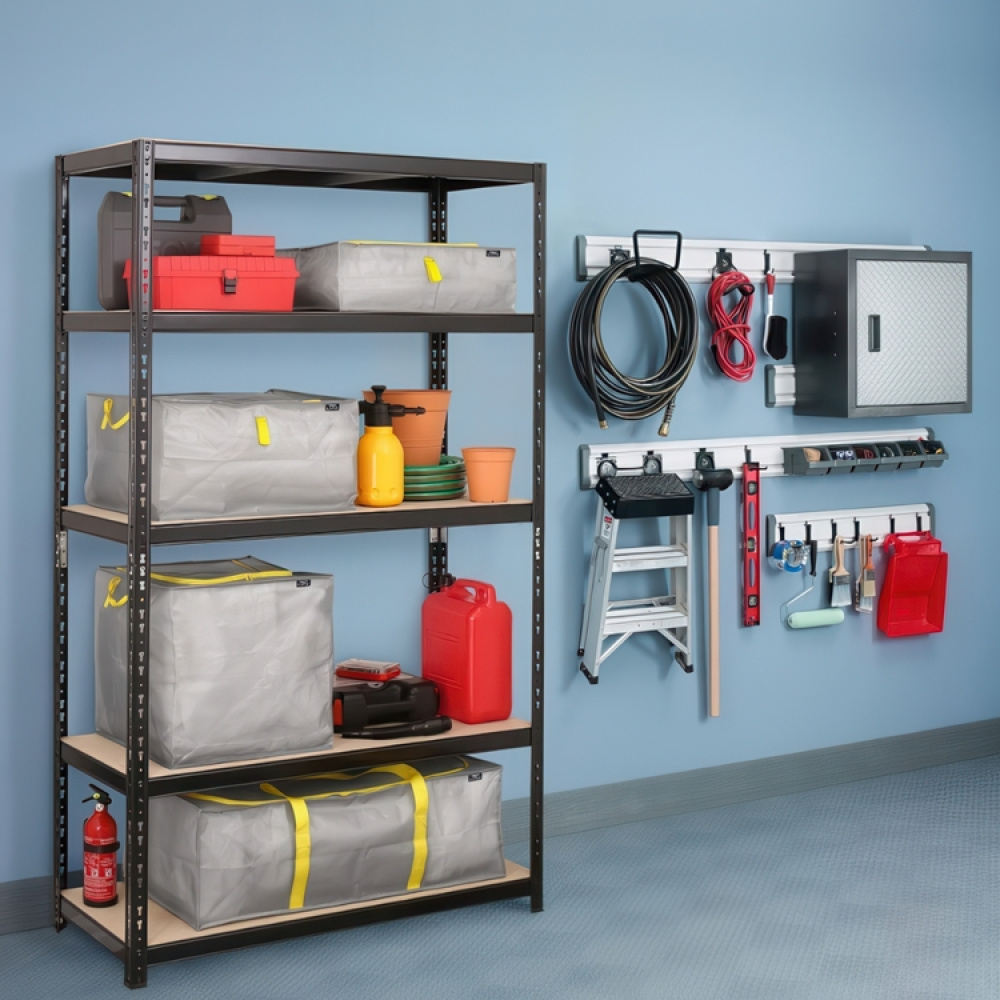 Förvaringslåda, Extra Stark, 70 L TAURUS SUPER TOUGH MEDIUM, 55 x 45 x H 30 cm, Silvergrå / Gul i gruppen Förvaring / Förvaringslådor hos SmartaSaker.se (40832)