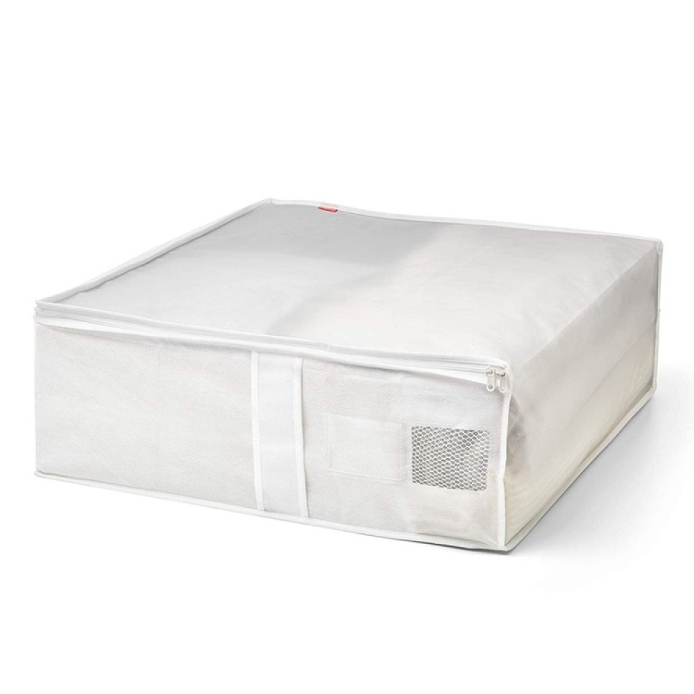 Förvaringslåda, Mjuk, NON WOVEN, 65 x 55 x H 20 cm, Transparent / Vit i gruppen Förvaring / Förvaringslådor hos SmartaSaker.se (40834)