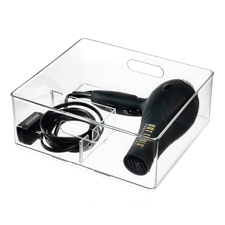 Förvaringslåda, Stapelbar, THE HOME EDIT HAIR DRYER BIN, 28,4 x 25,4 x H10,8 cm, Klar i gruppen Förvaring / Förvaringslådor hos SmartaSaker.se (40835)