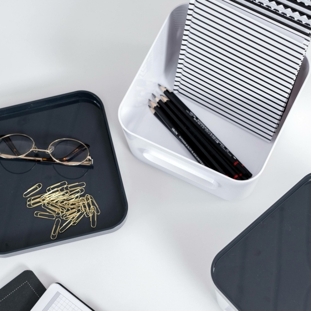 Förvaringslåda, Hög, SMARTSTORE COMPACT SQUARE LARGE, 20 x 20 x H 16 cm, Vit i gruppen Förvaring / Förvaringslådor / SmartStore förvaringslådor hos SmartaSaker.se (40840)