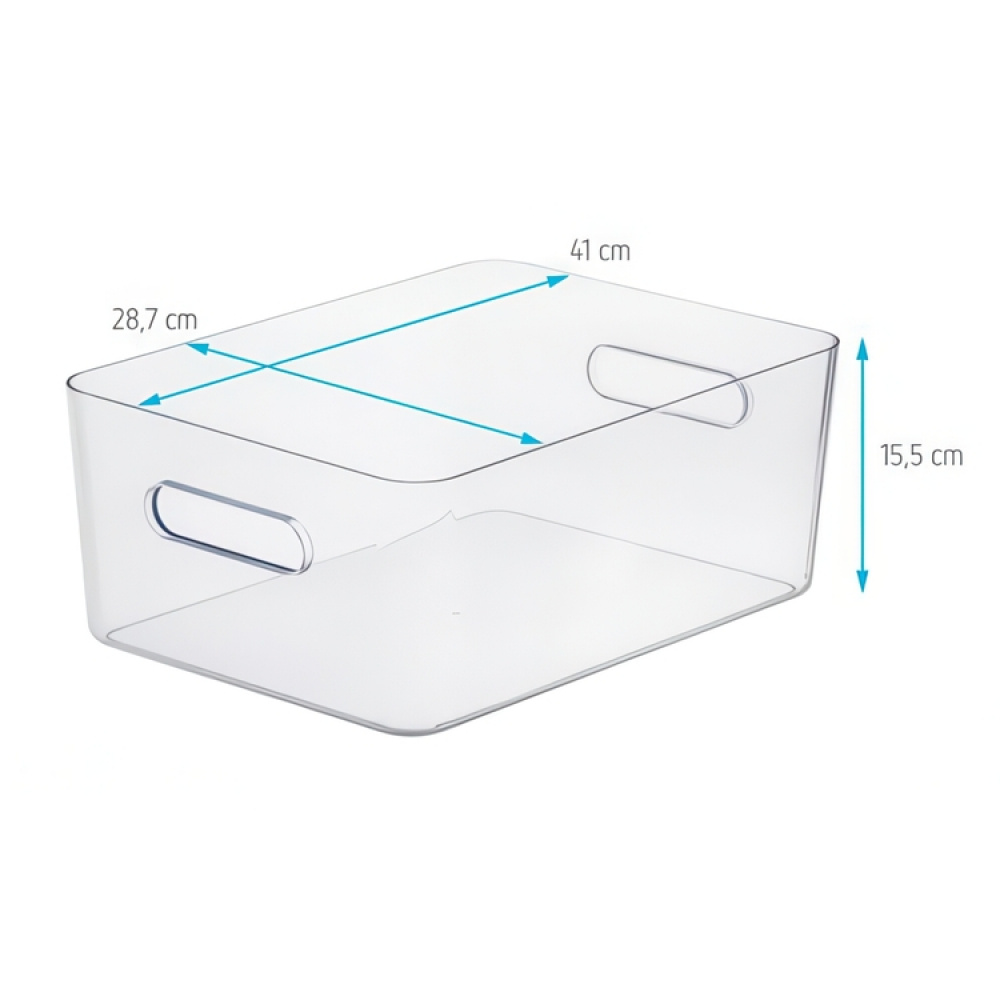 Förvaringslåda, Large, SMARTSTORE COMPACT L, 41 x 28,7 x H 15,5 cm i gruppen Förvaring / Förvaringslådor / SmartStore förvaringslådor hos SmartaSaker.se (40841)