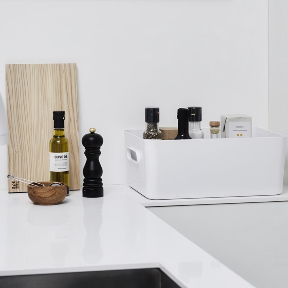 Förvaringslåda, Large, SMARTSTORE COMPACT L, 41 x 28,7 x H 15,5 cm i gruppen Förvaring / Förvaringslådor / SmartStore förvaringslådor hos SmartaSaker.se (40841)