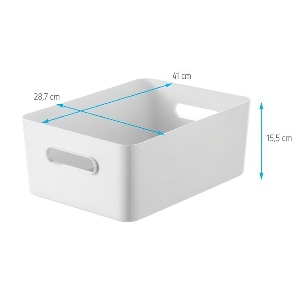 Förvaringslåda, Large, SMARTSTORE COMPACT L, 41 x 28,7 x H 15,5 cm i gruppen Förvaring / Förvaringslådor / SmartStore förvaringslådor hos SmartaSaker.se (40841)
