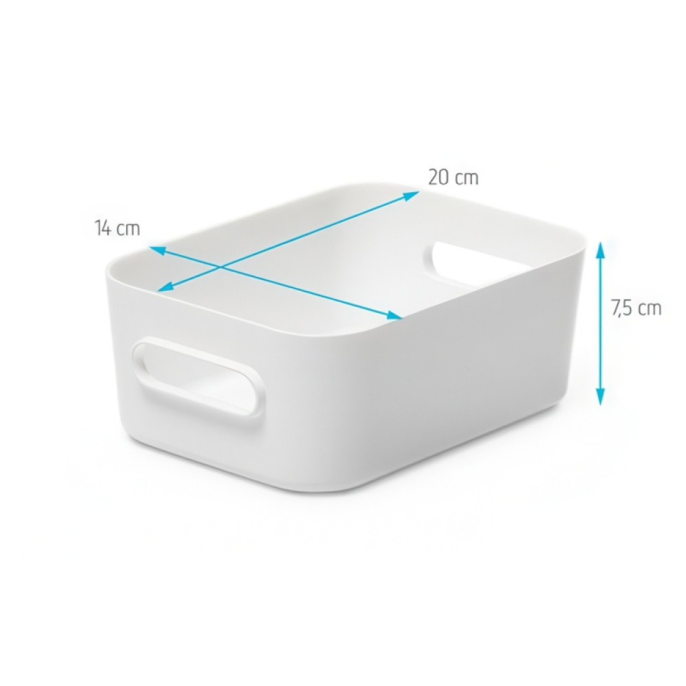 Förvaringslåda, Liten, SMARTSTORE COMPACT S, 20 x 14 x H7,5 cm i gruppen Förvaring / Köksförvaring / Kylskåpsförvaring hos SmartaSaker.se (40842)