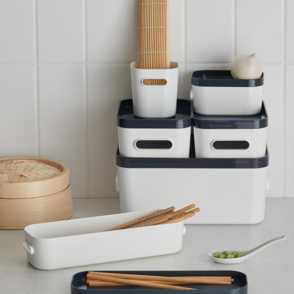 Förvaringslåda, Långsmal, SMARTSTORE COMPACT SLIM, 29,1 x 9,4 x H 6,1 cm i gruppen Förvaring / Köksförvaring / Kylskåpsförvaring hos SmartaSaker.se (40843)