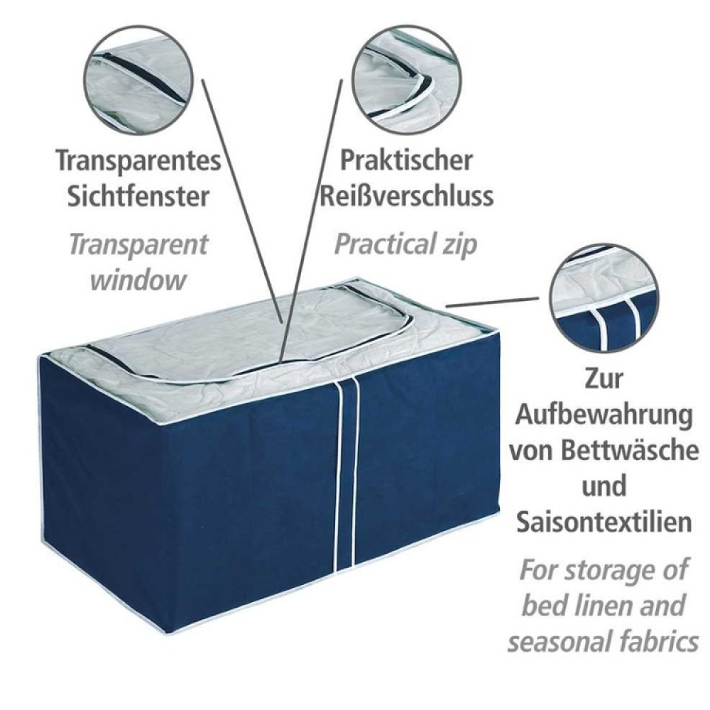 Förvaringslåda, mjuk, JUMBO AIR, 91 x 53 x 48 cm, Blå i gruppen Förvaring / Garderobsförvaring hos SmartaSaker.se (40846)
