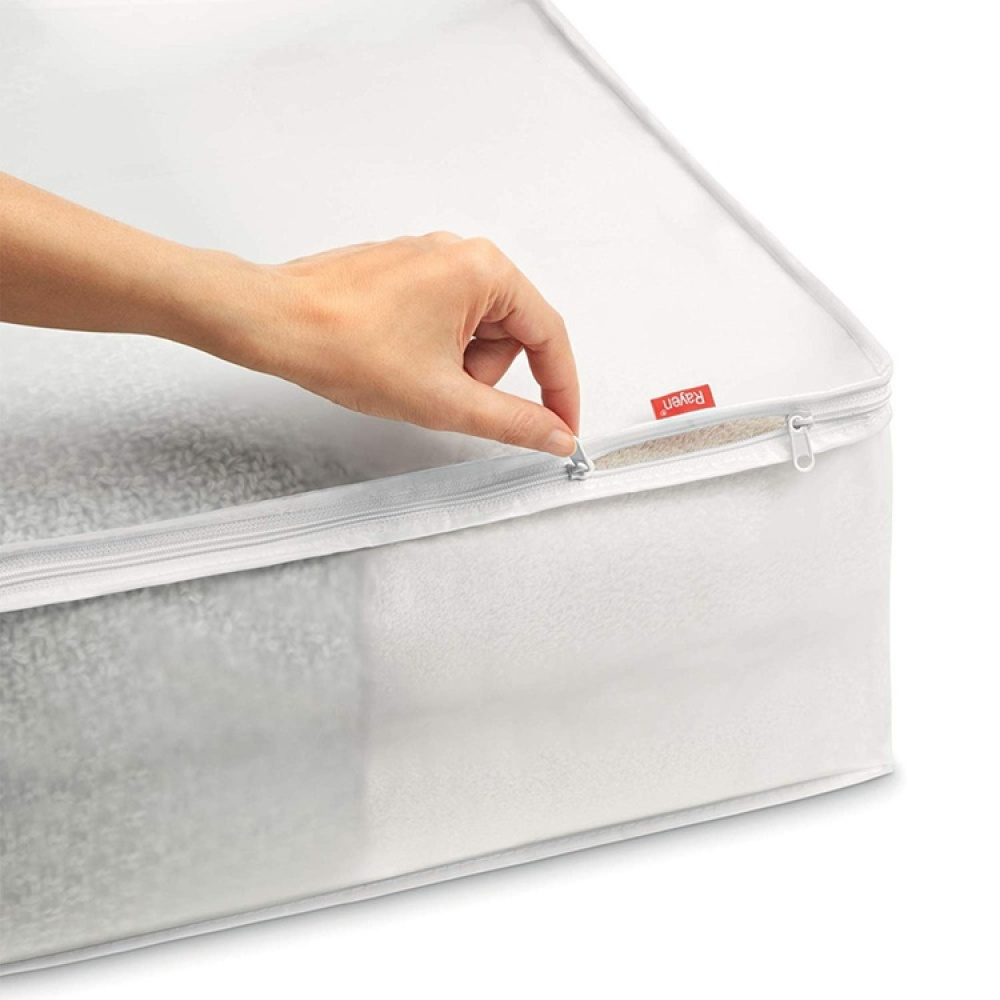 Förvaringslåda, Mjuk, MILKY WHITE, 65 x 55 x H 20 cm , Transparent / Vit i gruppen Förvaring / Garderobsförvaring hos SmartaSaker.se (40848)