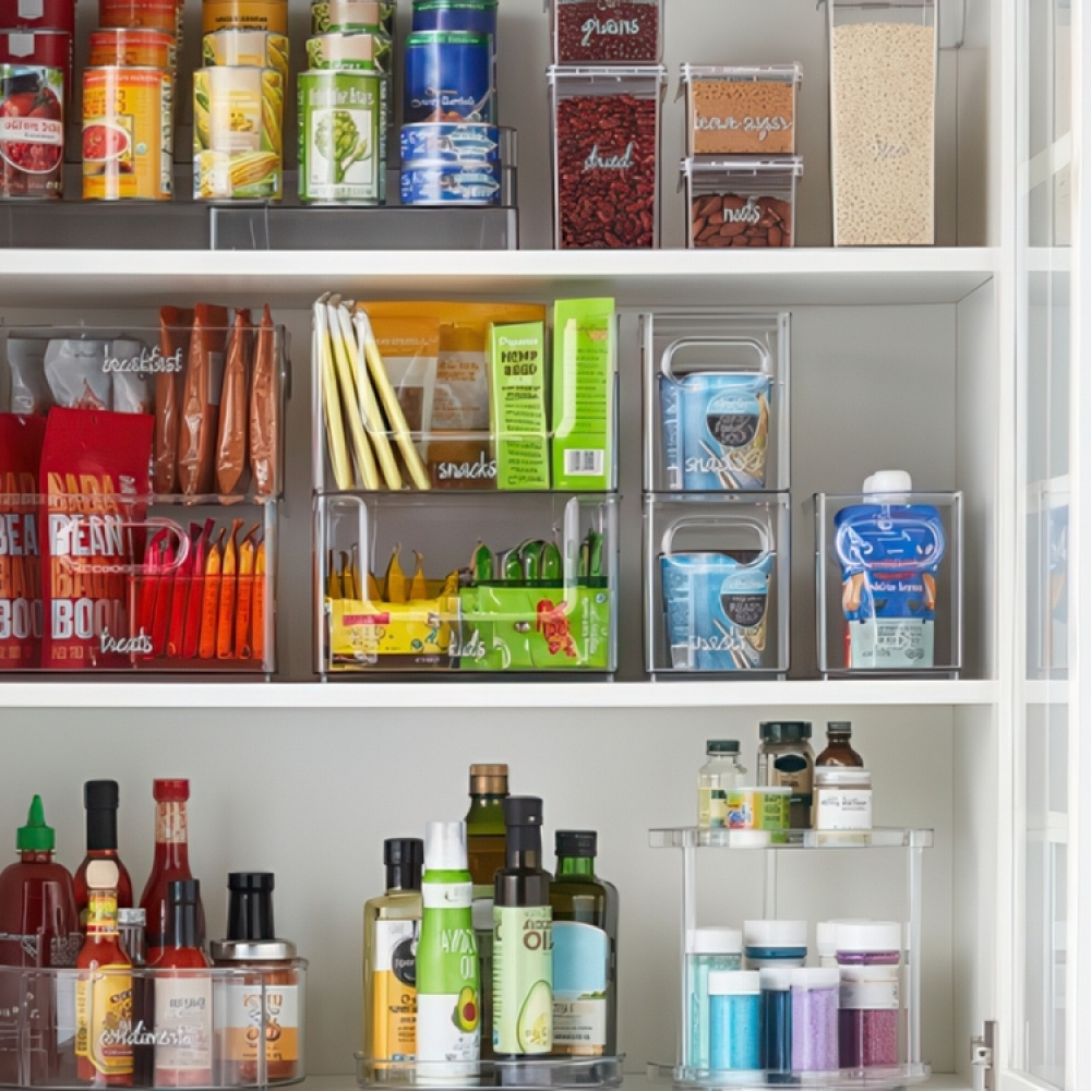 Förvaringslåda, Smal, Stapelbar, THE HOME EDIT NARROW PANTRY BIN, 25,4 x 12,4 x H15,2 cm, Klar i gruppen Förvaring / Förvaringslådor hos SmartaSaker.se (40853)