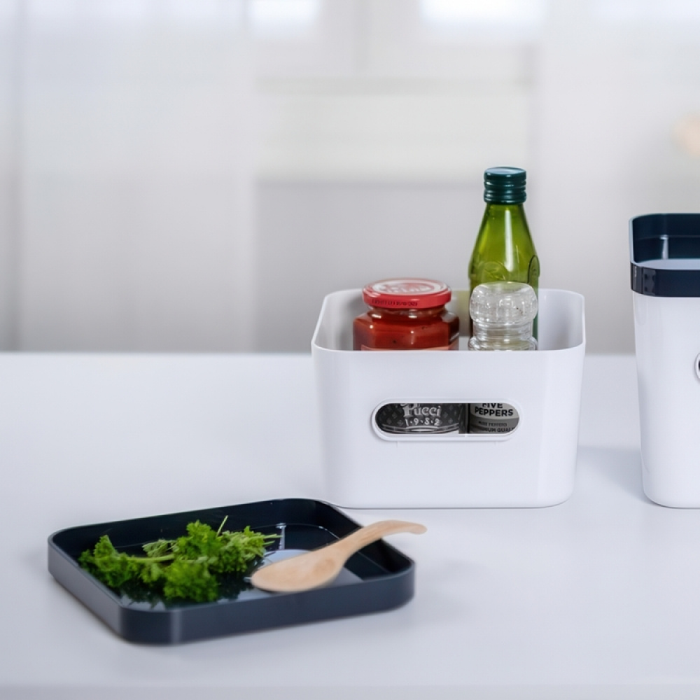 Förvaringslåda, SMARTSTORE COMPACT SQUARE MEDIUM, 20 x 20 x H 12 cm i gruppen Förvaring / Förvaringslådor / SmartStore förvaringslådor hos SmartaSaker.se (40855)