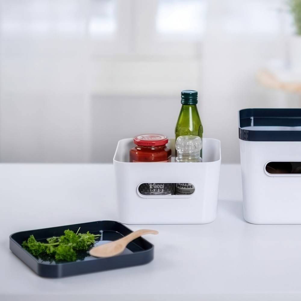 Förvaringslåda, SMARTSTORE COMPACT SQUARE MEDIUM, 20 x 20 x H 12 cm i gruppen Förvaring / Förvaringslådor / SmartStore förvaringslådor hos SmartaSaker.se (40855)