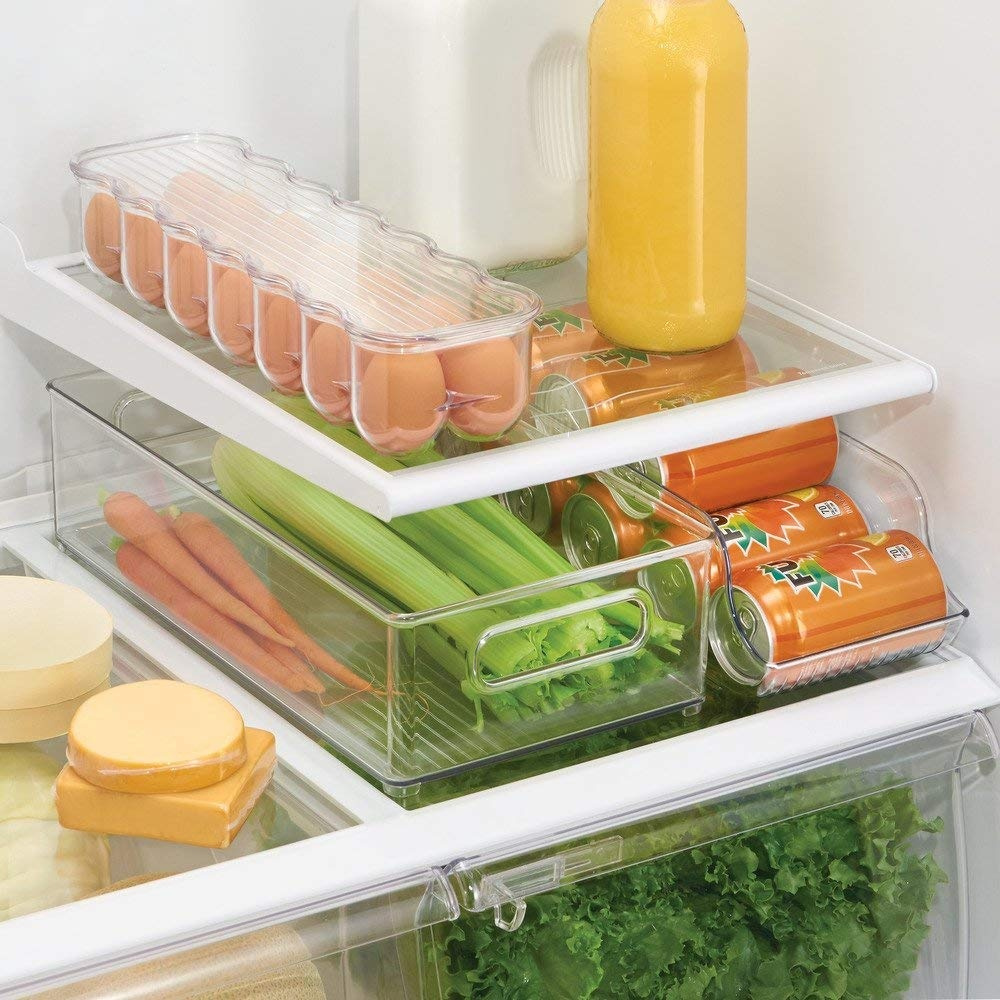 Förvaringslåda, Stapelbar, ID CABINET BINZ, 20,3 x 36,8 x H10,2 cm, Transparent i gruppen Förvaring / Köksförvaring / Organisera köksskåp hos SmartaSaker.se (40856)