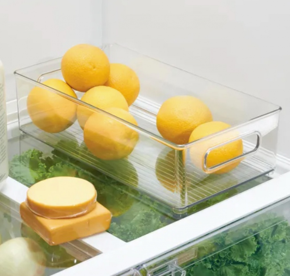 Förvaringslåda, Stapelbar, ID CABINET BINZ, 20,3 x 36,8 x H10,2 cm, Transparent i gruppen Förvaring / Köksförvaring / Organisera köksskåp hos SmartaSaker.se (40856)