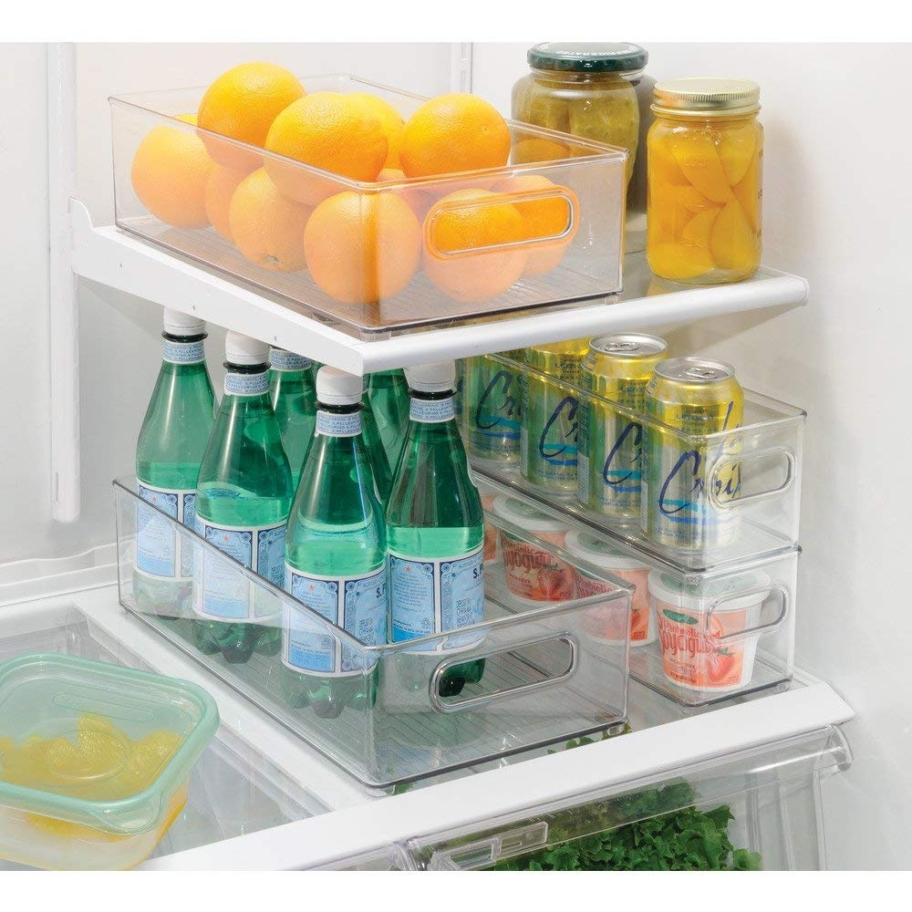 Förvaringslåda, Stapelbar, ID CABINET BINZ, 20,3 x 36,8 x H10,2 cm, Transparent i gruppen Förvaring / Köksförvaring / Organisera köksskåp hos SmartaSaker.se (40856)