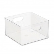 Förvaringslåda, THE HOME EDIT ALL PURPOSE BIN, Djup, 25,4 x 25,4 x H 15,2 cm, Transparent