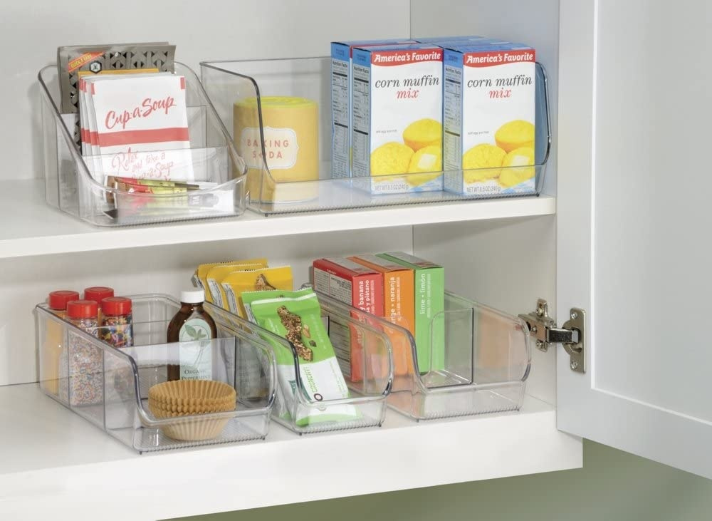 Förvaringslådaför kryddpåsar, med fack, CABINET ORGANIZER, 14 x 30 x H 9 cm, Klar i gruppen Förvaring / Köksförvaring / Organisera köksskåp hos SmartaSaker.se (40859)