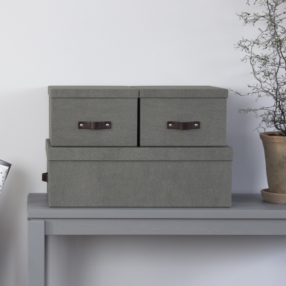 Förvaringslådor, Set med 3, BIGSO INGE CANVAS i gruppen Förvaring / Förvaringslådor / BigSo förvaringslådor hos SmartaSaker.se (40861)