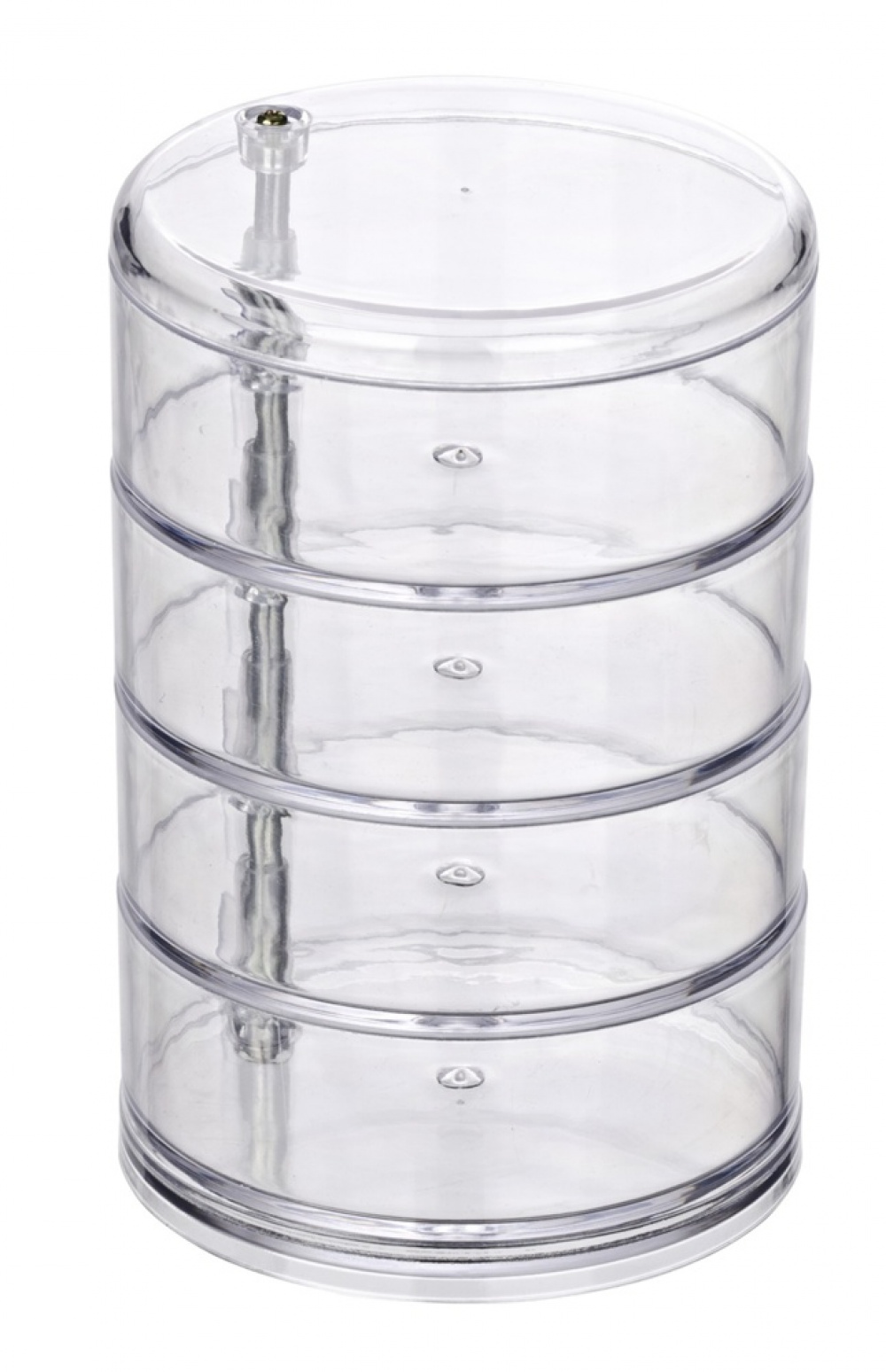 Förvaringssnurra, 4 fack, ORGANIZER TOWER, Ø 11,5 x H 17,5 cm, Klar i gruppen Förvaring / Förvaringslådor hos SmartaSaker.se (40869)