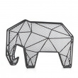 Förvaringsställ i metall, stående eller vägghängd, ELEPHANT, 20 x 9 x H 15 cm, Svart Förvaringsställ i metall, stående eller vägghängd, ELEPHANT, 20 x 9 x H 15 cm, Svart