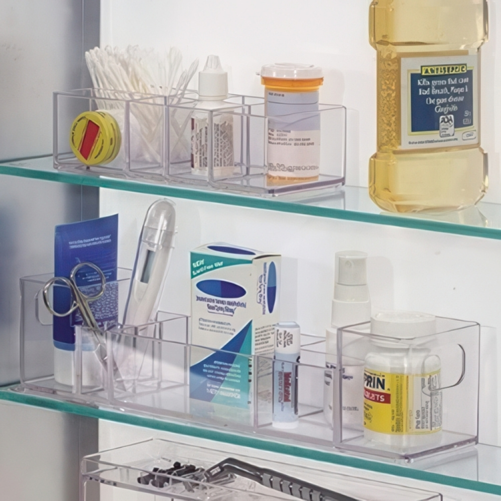 Förvaringsställ, långsmalt, CLARITY ORGANIZER, 30,5 x 7,6 x H 7,6 cm, Klar i gruppen Förvaring / Badrumsförvaring hos SmartaSaker.se (40875)