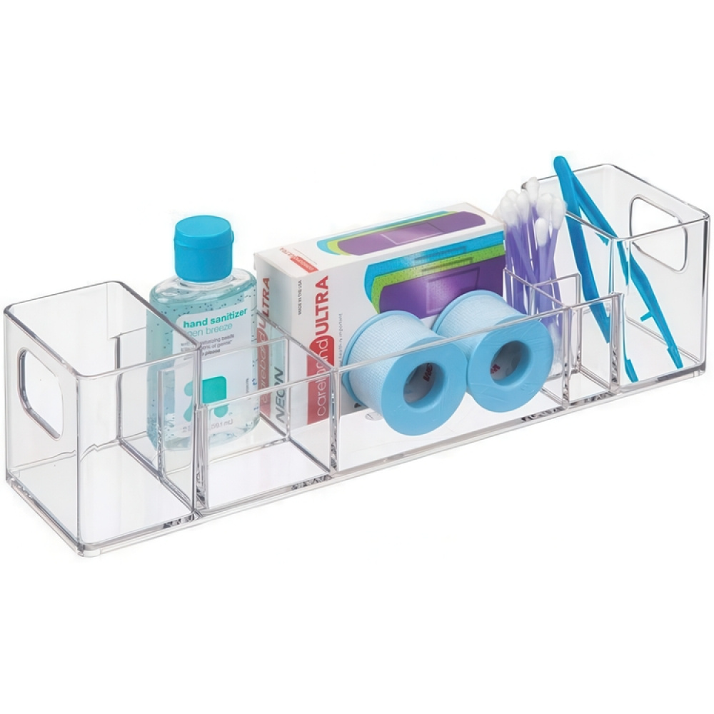Förvaringsställ, långsmalt, CLARITY ORGANIZER, 30,5 x 7,6 x H 7,6 cm, Klar i gruppen Förvaring / Badrumsförvaring hos SmartaSaker.se (40875)