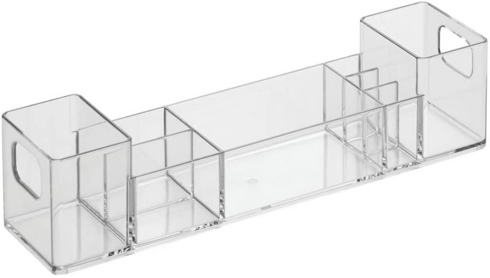 Förvaringsställ, långsmalt, CLARITY ORGANIZER, 30,5 x 7,6 x H 7,6 cm, Klar i gruppen Förvaring / Badrumsförvaring hos SmartaSaker.se (40875)