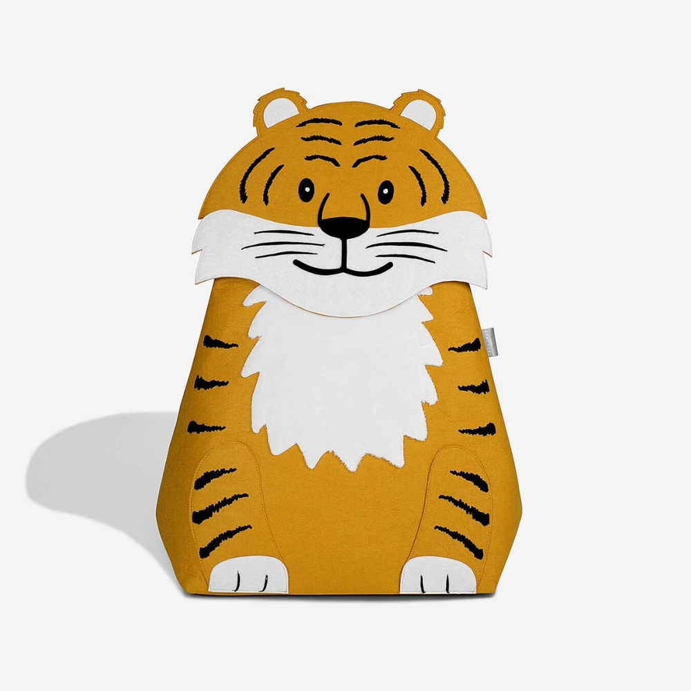 Förvaringssäck för barn, TIGER, 55 x H 70 cm, Orange i gruppen Förvaring / Barnrumsförvaring hos SmartaSaker.se (40877)