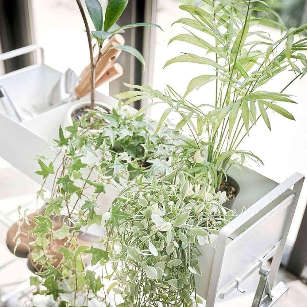 Förvaringsvagn / Skoställ på hjul, ENTRYWAY TROLLEY, 75,5 x 22 x H 74,5 cm, Yamazaki i gruppen Förvaring / Hallförvaring / Skohyllor hos SmartaSaker.se (40882)