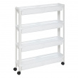 Förvaringsvagn, 4 TIERS EXTEND TROLLEY, 37,5~60 x 15 x H 78,5 cm
