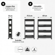 Förvaringsvagn, 4 TIERS EXTEND TROLLEY, 37,5~60 x 15 x H 78,5 cm