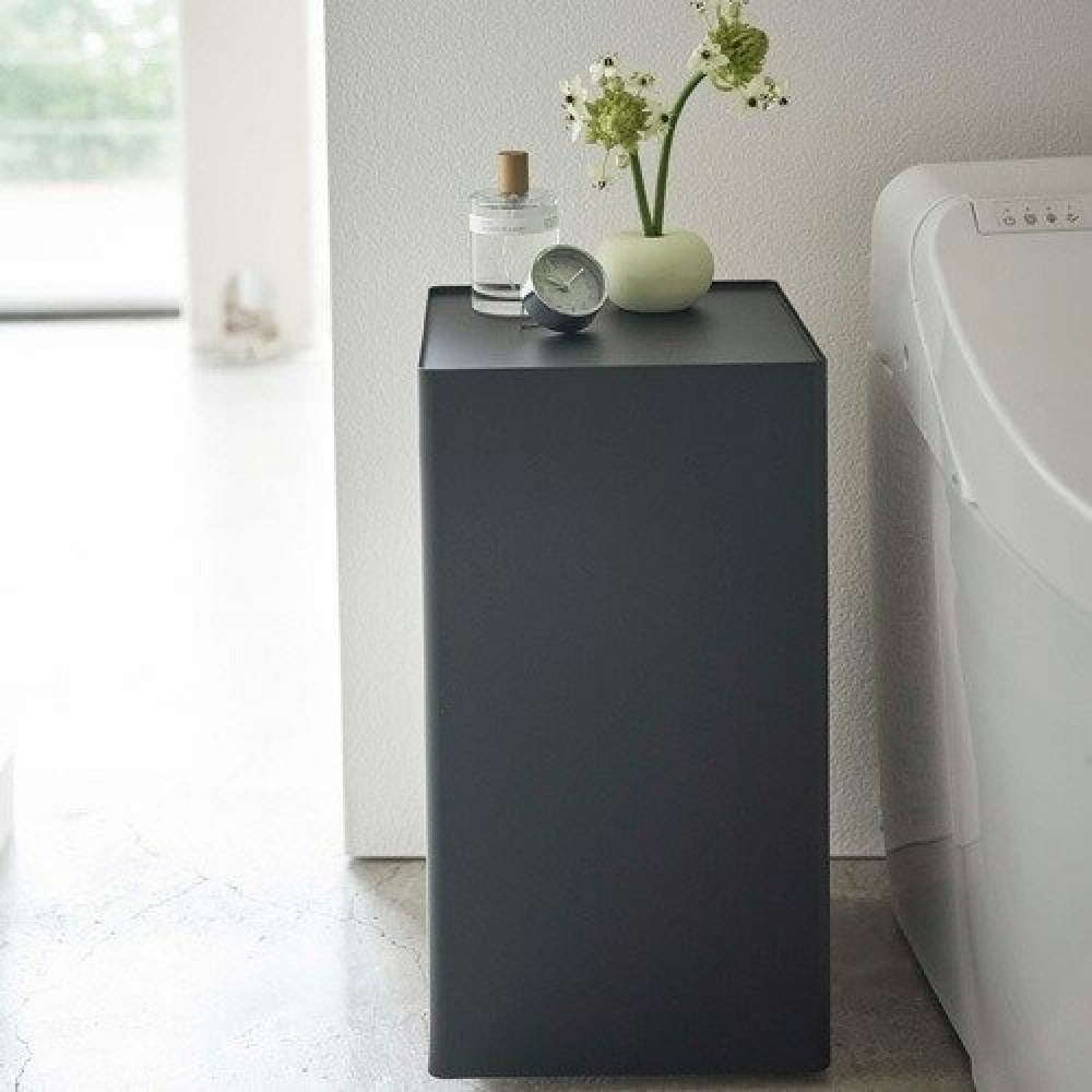 Förvaringsvagn, Fyrkantig, TOWER ROLLING ORGANISER, 24 x 24 x H 44 cm, Svart i gruppen Förvaring / Köksförvaring hos SmartaSaker.se (40888)