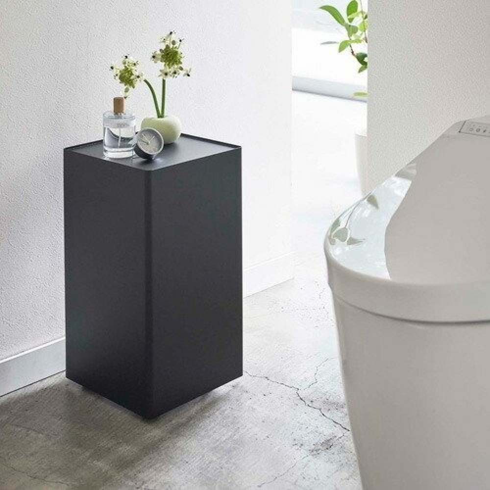 Förvaringsvagn, Fyrkantig, TOWER ROLLING ORGANISER, 24 x 24 x H 44 cm, Svart i gruppen Förvaring / Köksförvaring hos SmartaSaker.se (40888)