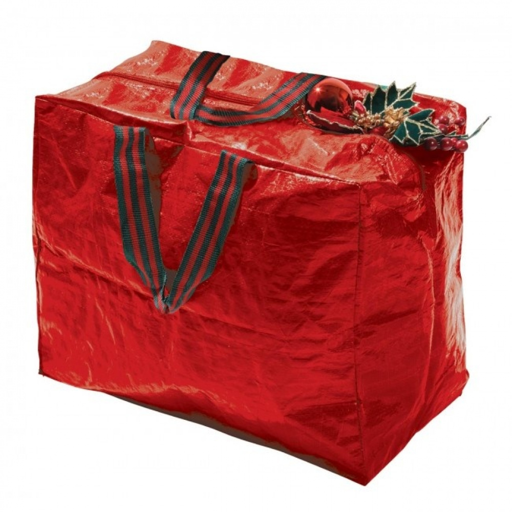 Förvaringsväska för Julsaker, DECORATION STORAGE BAG, 46 x 25 x H 38 cm, Röd i gruppen Förvaring / Förråd- och garageförvaring / Förvaringsväskor hos SmartaSaker.se (40891)