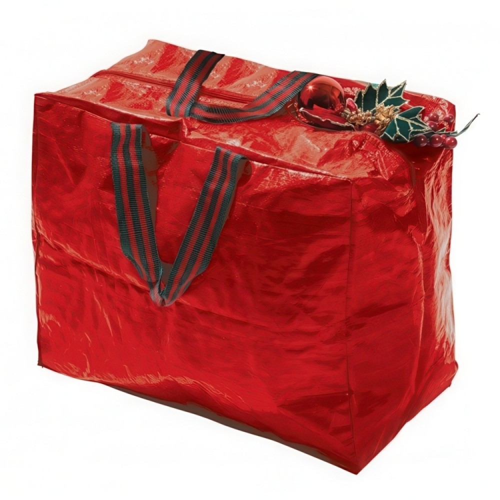Förvaringsväska för Julsaker, DECORATION STORAGE BAG, 46 x 25 x H 38 cm, Röd i gruppen Förvaring / Förråd- och garageförvaring / Förvaringsväskor hos SmartaSaker.se (40891)