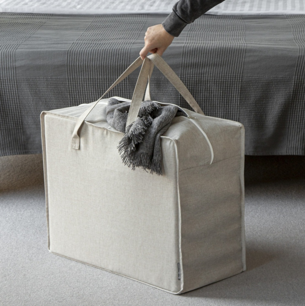 Förvaringsväska, BIGSO SOFT STORAGE BAG, 60 x 30 x H 50 cm, Beige i gruppen Förvaring / Förråd- och garageförvaring / Förvaringsväskor hos SmartaSaker.se (40895)