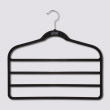 Galgar för 4 par byxor, 2 st, VELVET PANT HANGERS, 45 cm, Svart Galgar för 4 par byxor, 2 st, VELVET PANT HANGERS, 45 cm, Svart