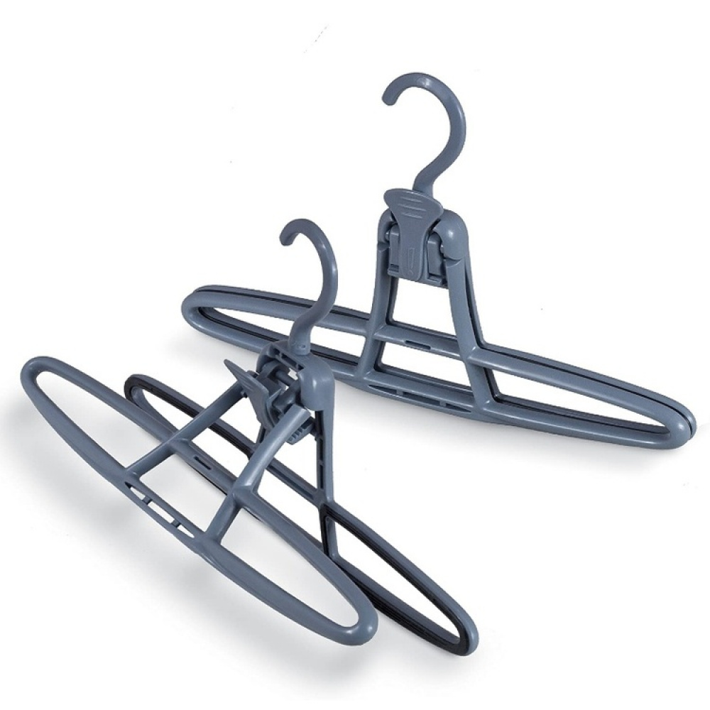 Galgar för byxor, 2 st, ANTI-SLIP & SWIVEL HOOK, Grå i gruppen Förvaring / Garderobsförvaring / Galgar och hängare hos SmartaSaker.se (40901)
