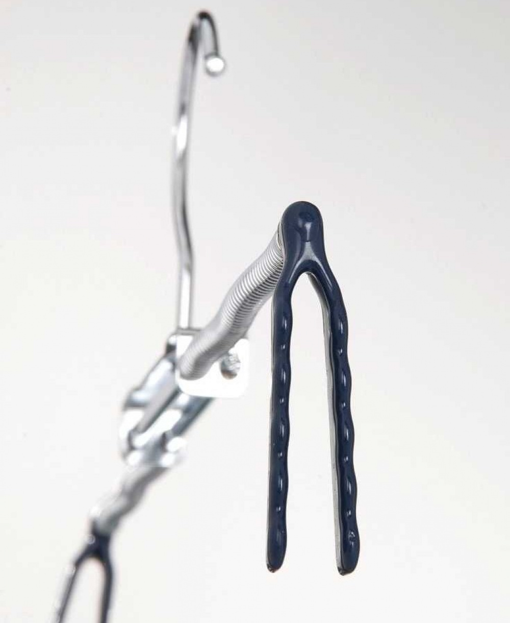 Galgar för Byxor, 2 st, BLUE STRETCHER , Silver / Blå i gruppen Förvaring / Garderobsförvaring / Galgar och hängare hos SmartaSaker.se (40902)