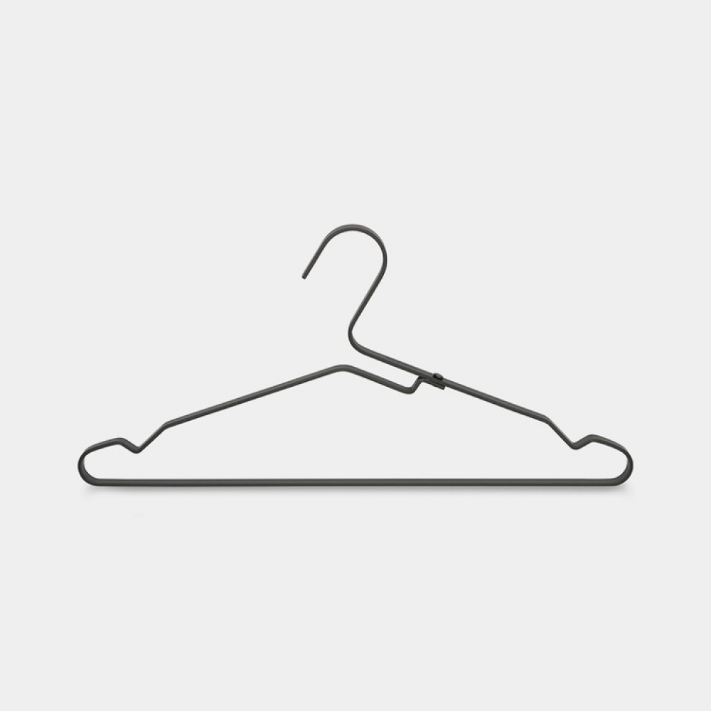 Galgar i Aluminium, 4 st, BRABANTIA NO STRETCH, 42 cm i gruppen Förvaring / Garderobsförvaring / Galgar och hängare hos SmartaSaker.se (40905)