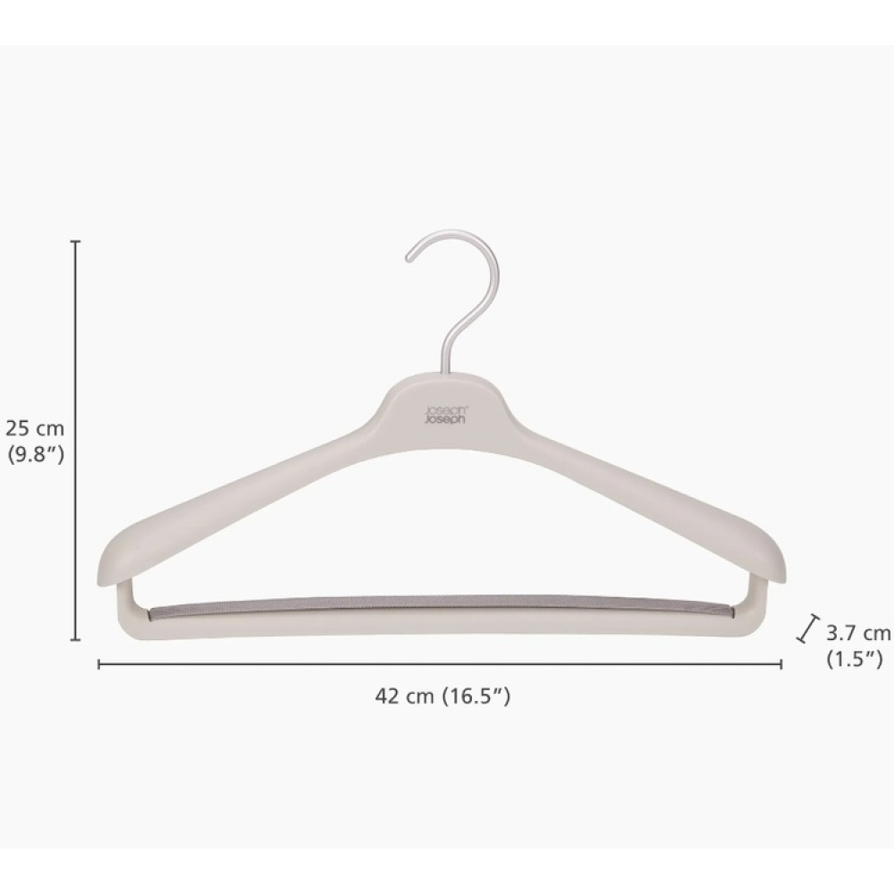Galgar, 2 st, ORDERLY SUIT HANGERS, Joseph Joseph, 42 cm, Grå-Beige i gruppen Förvaring / Garderobsförvaring / Galgar och hängare hos SmartaSaker.se (40914)