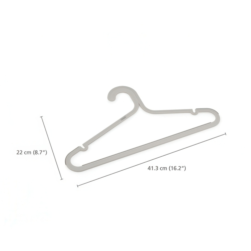 Galgar, Anti slip, 5 st, ORDERLY ANTI-TANGLE, Joseph Joseph, 41,5 cm, Grå-Beige i gruppen Förvaring / Garderobsförvaring / Galgar och hängare hos SmartaSaker.se (40916)