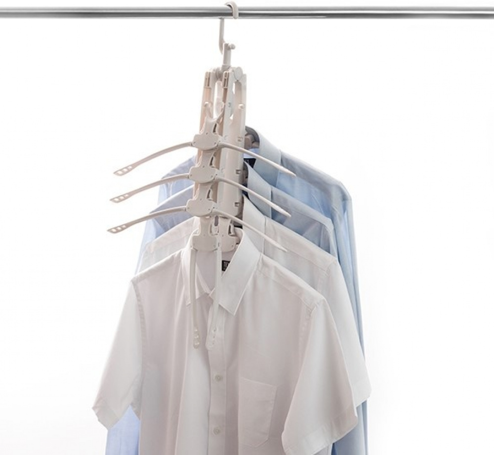 Galgar, Platsbesparande, HANG IT 8-in-1 HANGER, Grå i gruppen Förvaring / Garderobsförvaring / Galgar och hängare hos SmartaSaker.se (40917)
