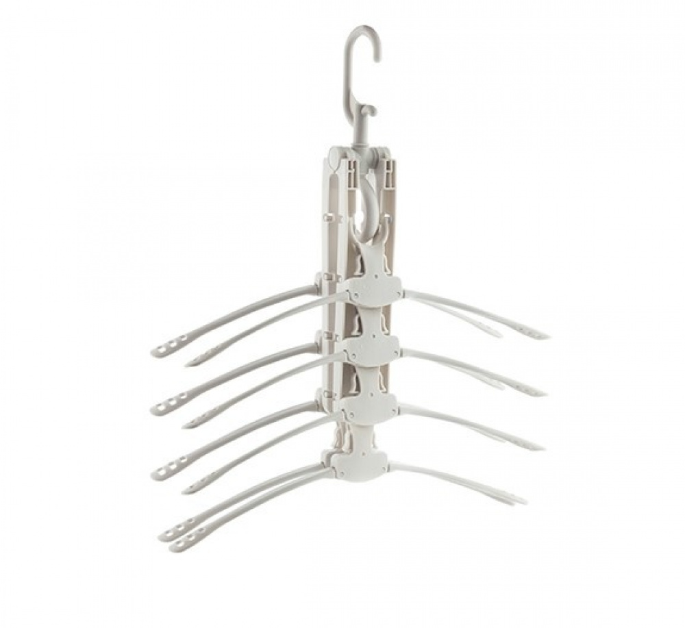 Galgar, Platsbesparande, HANG IT 8-in-1 HANGER, Grå i gruppen Förvaring / Garderobsförvaring / Galgar och hängare hos SmartaSaker.se (40917)