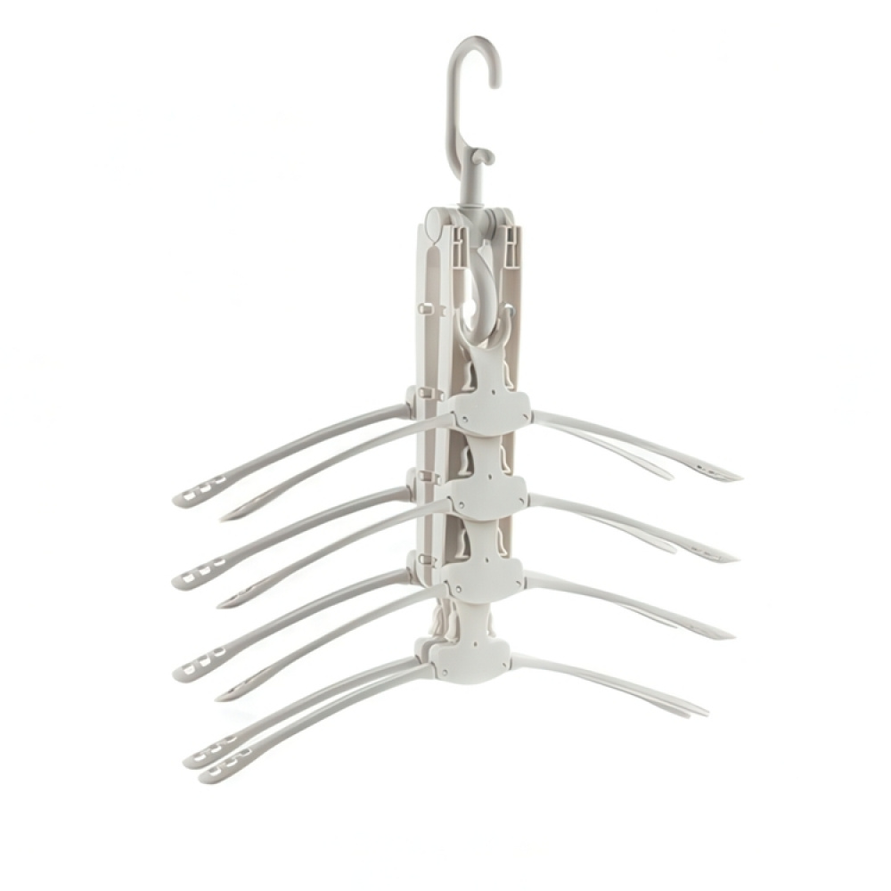 Galgar, Platsbesparande, HANG IT 8-in-1 HANGER, Grå i gruppen Förvaring / Garderobsförvaring / Galgar och hängare hos SmartaSaker.se (40917)
