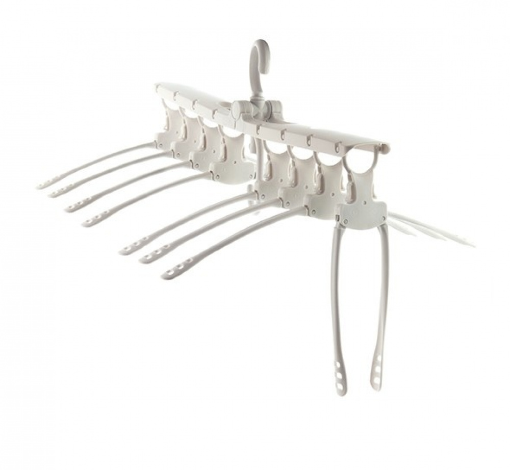 Galgar, Platsbesparande, HANG IT 8-in-1 HANGER, Grå i gruppen Förvaring / Garderobsförvaring / Galgar och hängare hos SmartaSaker.se (40917)