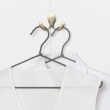 Galgar, Tygklädd metall, 6 st, PREMIUM NON-SLIP HANGERS, 40 cm, Svarta / grå Galgar, Tygklädd metall, 6 st, PREMIUM NON-SLIP HANGERS, 40 cm, Svarta / grå