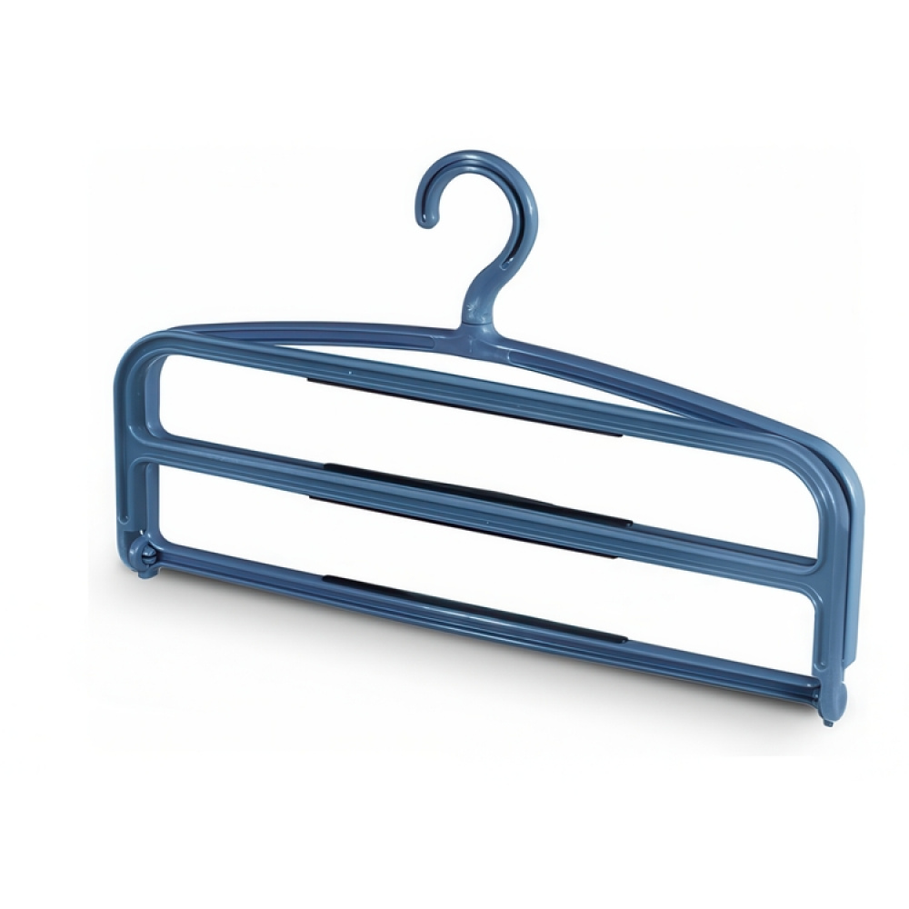 Galge för 4 par byxor, ANTI-SLIP, 40 x H 37 cm , Grå i gruppen Förvaring / Garderobsförvaring / Galgar och hängare hos SmartaSaker.se (40925)