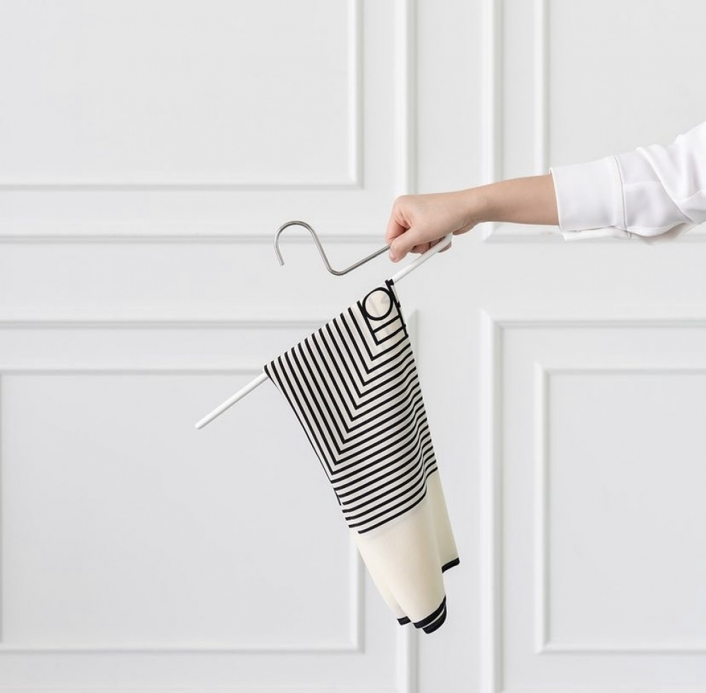 Galge för Byxor, Anti-Slip, MAWA CLASSIC HOSENBÃœGEL, 35 cm, Vit / Silver i gruppen Förvaring / Garderobsförvaring / Galgar och hängare hos SmartaSaker.se (40935)