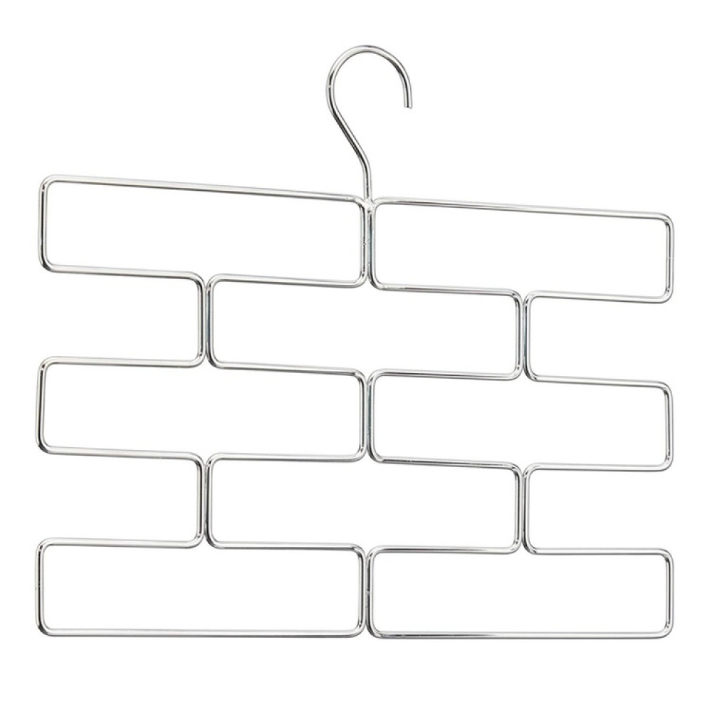 Galge för sjalar och strumpbyxor, 8 Fack, LEGGING ORGANISER, Silver i gruppen Förvaring / Garderobsförvaring / Galgar och hängare hos SmartaSaker.se (40951)