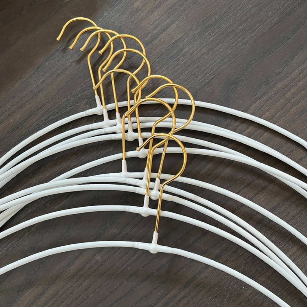 Galge för tröjor och T-Shirts, MAWA LIGHT OBERTEILBÜGEL, 40 cm, Pärlvit / Guld i gruppen Förvaring / Garderobsförvaring / Galgar och hängare hos SmartaSaker.se (40953)